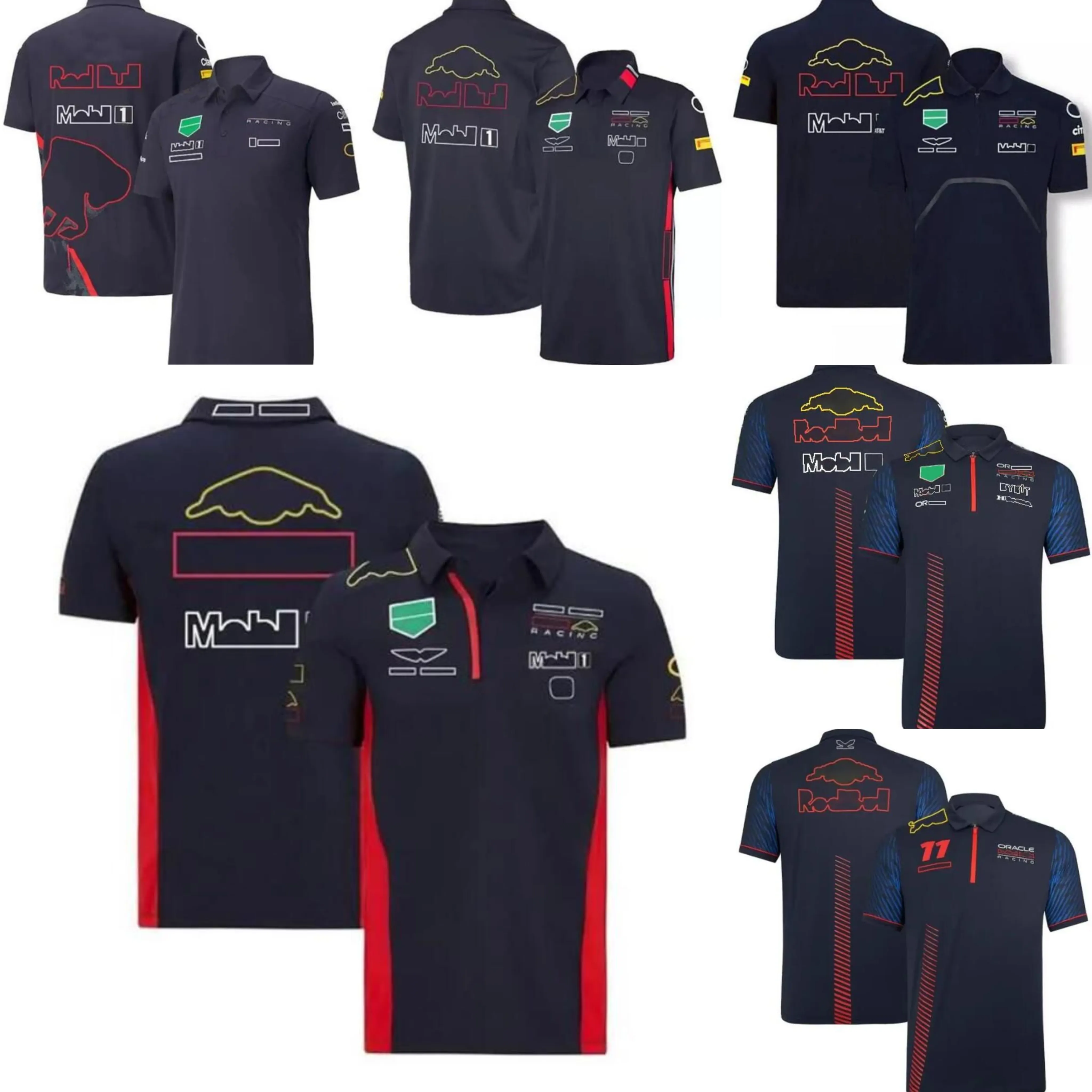 Customizable Summer F1 Racing Team Polo Shirt Breathable Fabric, Lapel ...