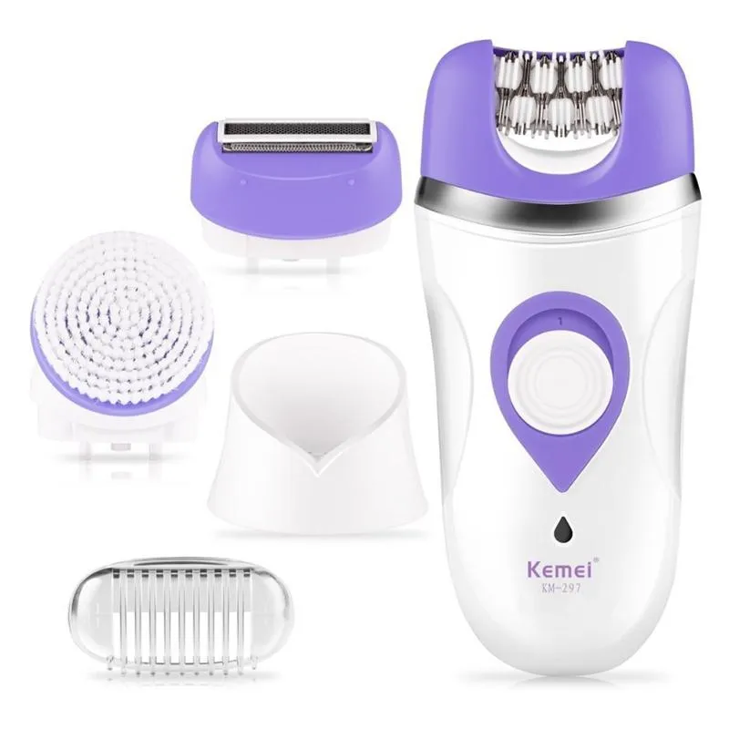 Epilator 3in1 Vattentät rakapparat Kvinnor Epilator Electric Kvinnlig laddningsbar Lady Bikini Trimmer Depilerande ansiktshårborttagning Epilation