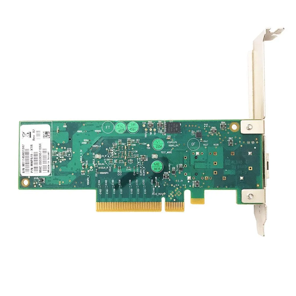 Marcos mellanox pcie mnpa19xtr 10gb sfp+ tarjetas de red soporte de alto perfil