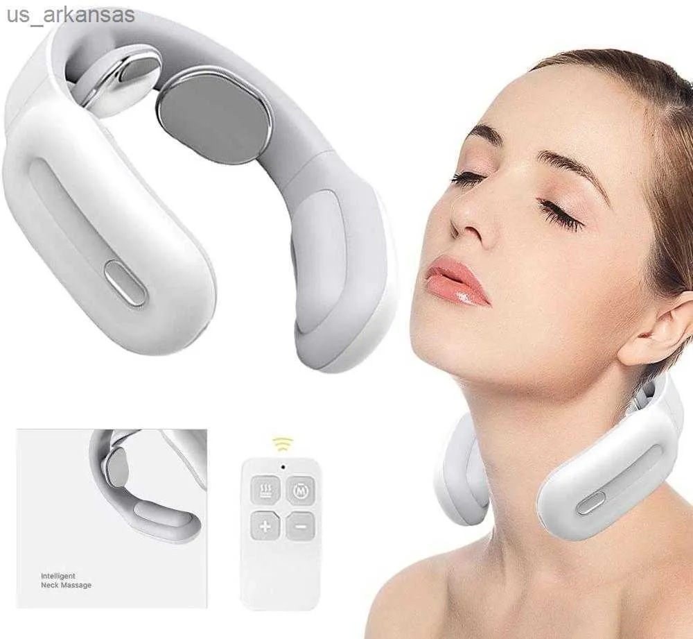 New Remote Smart Neck Shoulder EMS Muscle Massager Trainer Relaxation Outil de soulagement de la douleur électrique Vertèbre cervicale Physiothérapie L230523