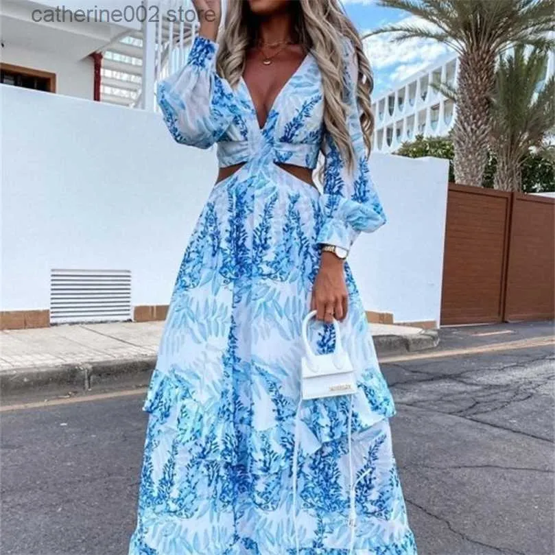 HOT Boho Dresses Long Sleeve Maxi Dress Amazon Boho Maxi