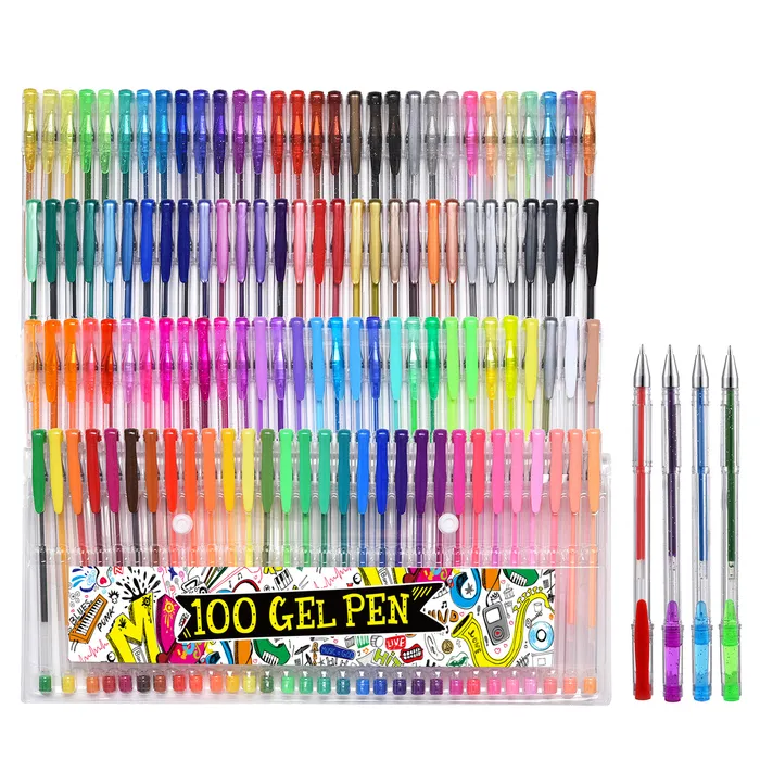 Wholesale Ballpoint Pens Colored Gel Pen Set For Drawing Painting Sketching  05 Mm Glitter Color School Office Supplies 040301 230608 From Heng10,  $30.61