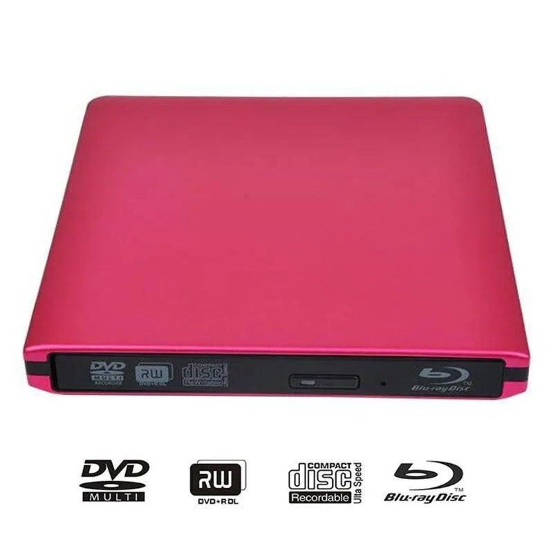 Drives ABS Externo USB3.0 Bluray Drive DVD Burner 3D BluRay Player DVD Drive Bdrom DVDRW Burner Writer para MacBook Laptop PC