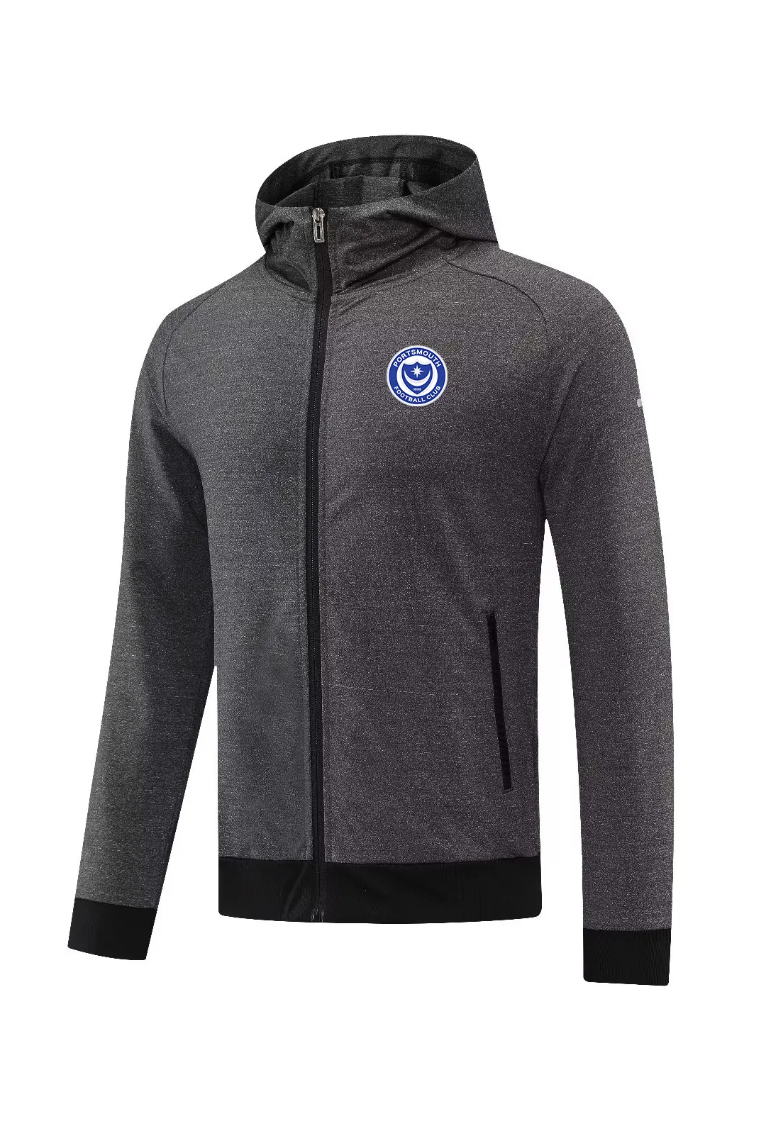 Portsmouth FC Vestes pour hommes, veste de sport de loisirs, manteau chaud d'automne, jogging en plein air, sweat-shirt à capuche, manteau de sport décontracté, chemise