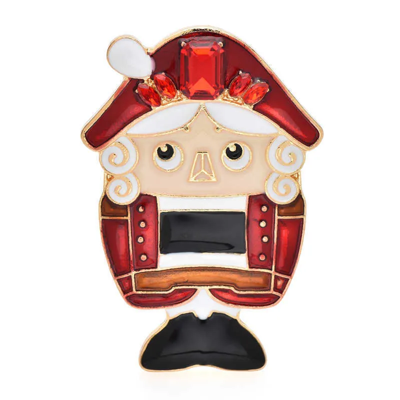 Szpilki broszki Wuli Baby emalia Puppet Postacie Kobieta 2 Color Cute Boy Party Casual Chest Pin Gift G230529