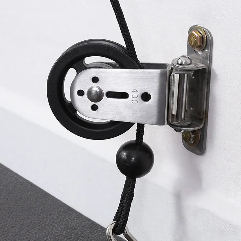 DHgate Stainless Steel Silent Swivel Pulley for Wall Mounted Gym Home Fitness Equipment DIY Lat Lift Cable System Attachments Sports Outdoors