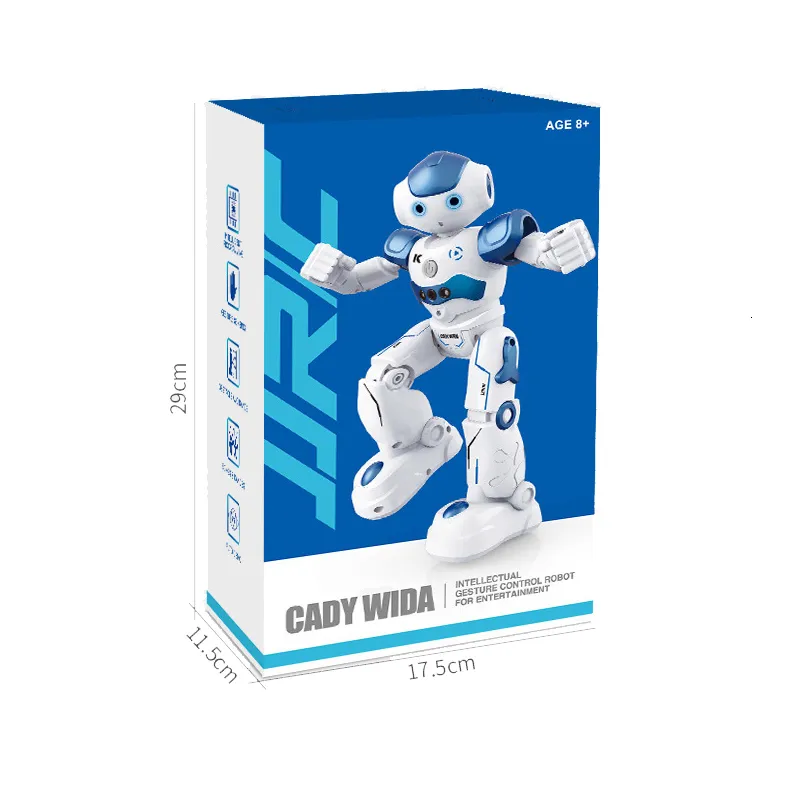 Rc Robot Jouet, Télécommande Robot Gesture Sensing Programmable Smart Robot  Pour Enfants Age 3 4 5 6 7 8 12 ans Filles Garçons Cadeaux de Noël Présent,  bleu