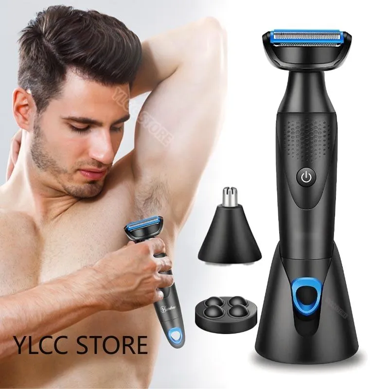 Epilator Intimate Pubic Haircut Shaver Lady Sensitive Areas Razor Bikini Trimmer for Groin Mens Balls Shaving Machine Nose Hair Trimming