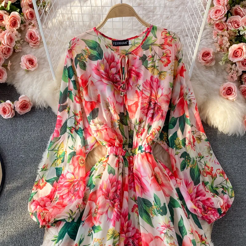 casual spring dresses with sleeves PRETTYGARDEN Women's Smocked Maxi Dress Spring Casual Long Sleeve Swiss Dot  Ruffle Long Flowy Going Out Dresses with Pockets
