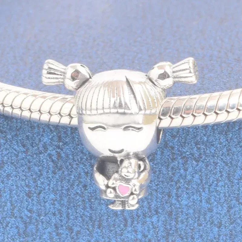 Ciondolo Charm Argento 925 Cartoon - Per Bracciali Ragazze E Ragazzi, Regalo Compleanno