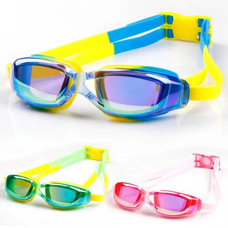 Schwimmbrille Professionelle Kinder Silikon Tauchbecken Antibeschlag wasserdichte Brille für Jungen und Mädchen P230601