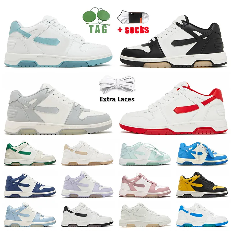 OOO Low Top Sneaker Out Of Office Chaussures Femmes Hommes Designer Shoes White Black Grey Fog Red Flat Bottom Trainers Luxury Plate-forme Casual Dress Sneakers