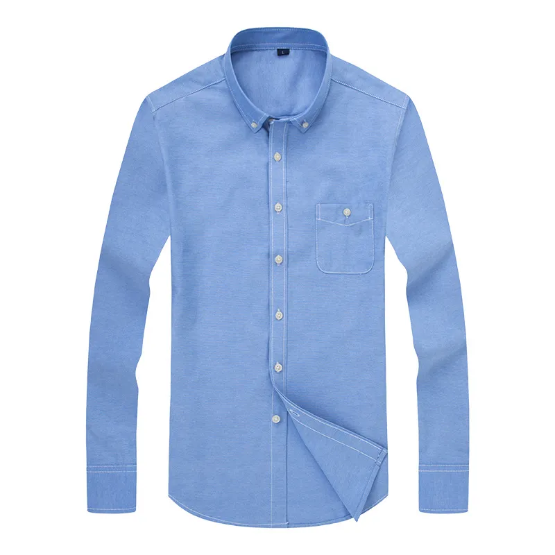 Men's Casual Shirts Men's Faconnable Camisa Long Sleeve Men Brand Social Homme Shirt Hombre Masculina Chemise Tops M-XXL