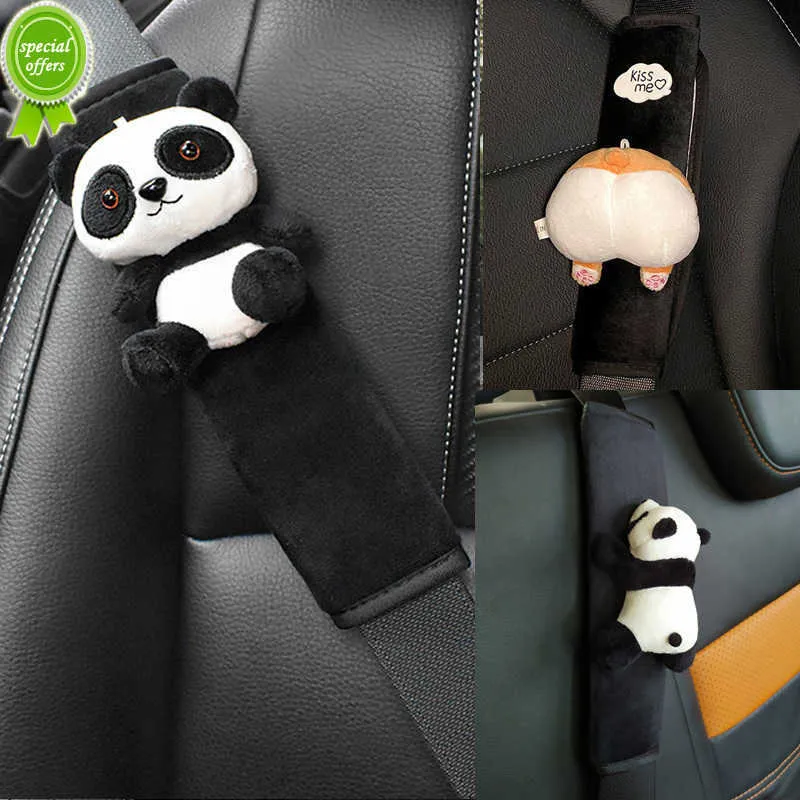 Novo 1pc Bonito Brinquedo Animal de Brinquedo Capa de Cinto de Segurança de Carro Almofada de Cinto de Segurança Almofada Almofada Protetora Auto Alça de Ombro para Crianças/Crianças