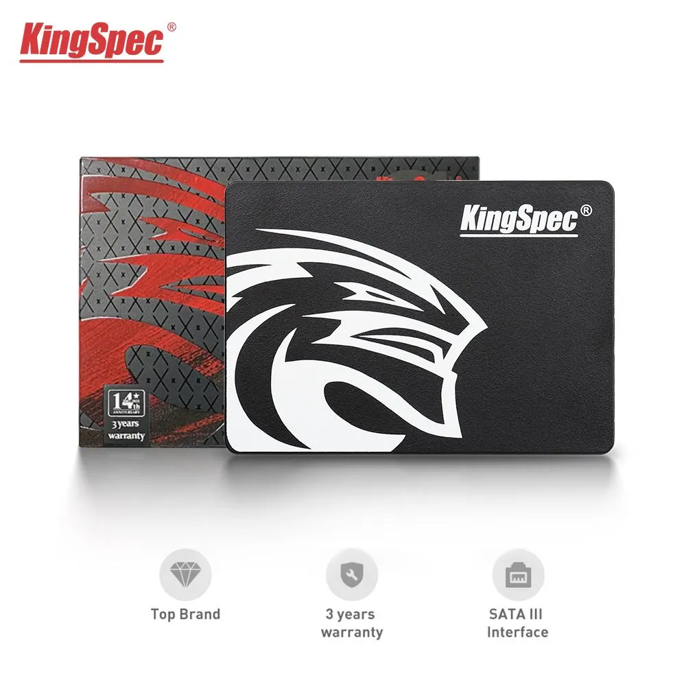 Drive Kingspec HDD 2.5 Disque dur SSD 120 Go 240 Go 1TB 512 Go 128 Go 256 Go HD Disque Disque dur interne pour ordinateur portable pour ordinateur portable