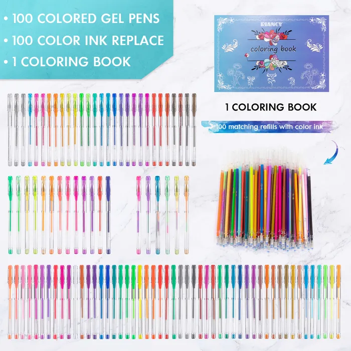Wholesale Ballpoint Pens Colored Gel Pen Set For Drawing Painting Sketching  05 Mm Glitter Color School Office Supplies 040301 230608 From Heng10,  $30.61