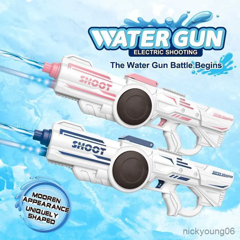 Sand Play Water Fun 2023 Electric Gun Toy Super Automatic Burst Guns Swimming Pool Beach Party Game Outdoor Fight for Kids Gift