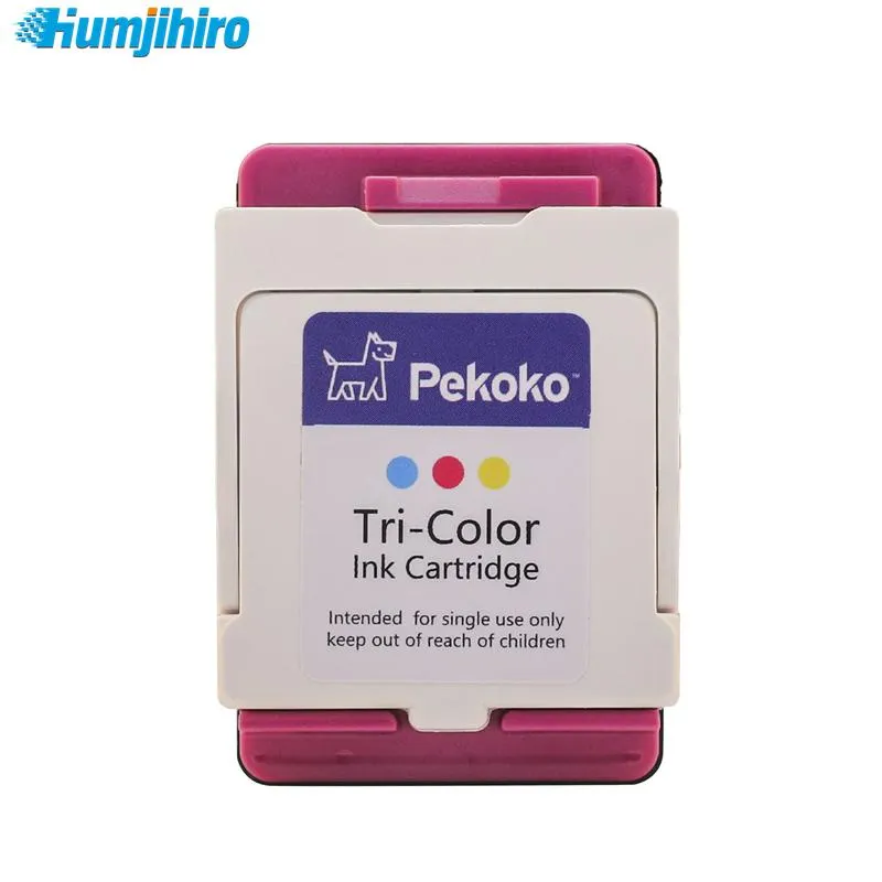 Primantes Pekoko Tricolor Ink Cartridges Mini Cartouche d'encre Imprimante à jet d'encre pour Pekoko