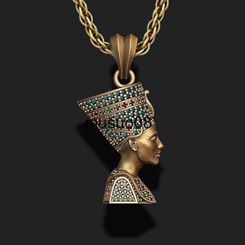 Naszyjniki wisiorek Starożytne egipskie naszyjniki faraonowe wiara religijna wisiorki wykwintne twórcze biżuteria wykwintna biżuteria na prezent dla mężczyzn i kobiet J230601