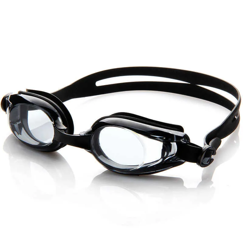 Goggles Men's women's children's swimming goggles transparent lenses waterproof and anti fog prescription silicone diving glasses P230601