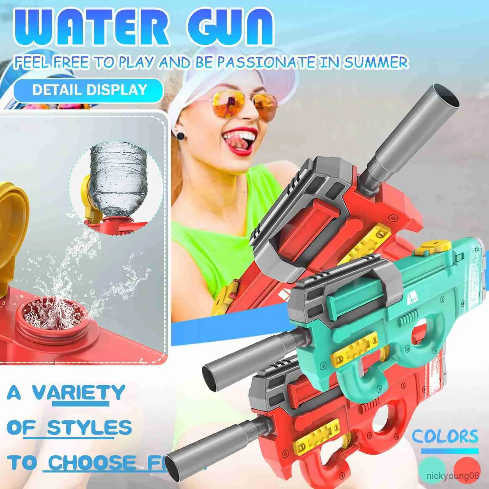 Песчаная игра в воду Fun Summer Toy Electric Gun Outdoor Beach Bool 500 мл большой пропускной способности высокотехнологичные детские игрушки для детских игрушек