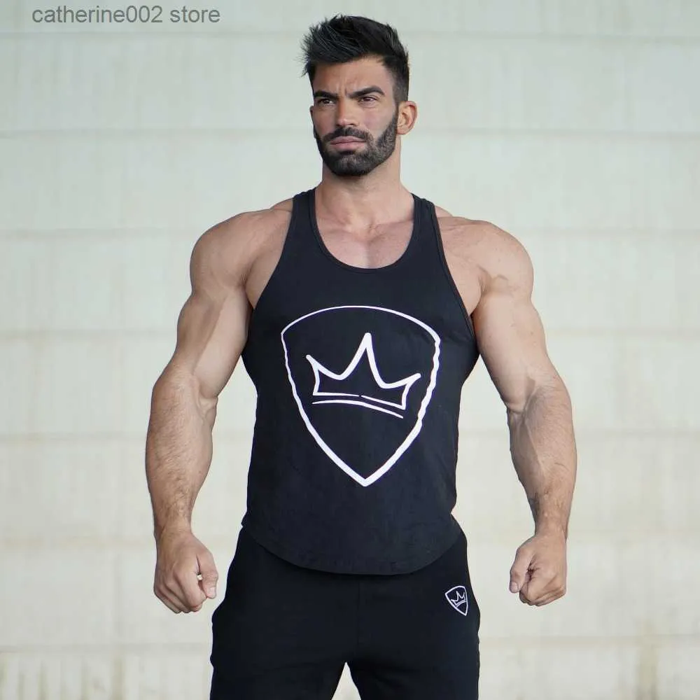 Herren-T-Shirts HETUAF Herren Bodybuilding Tank Top Fitnessstudios Fitness ärmelloses Hemd 2019 Neue männliche Baumwollkleidung Mode Singlet Weste Unterhemd T230601