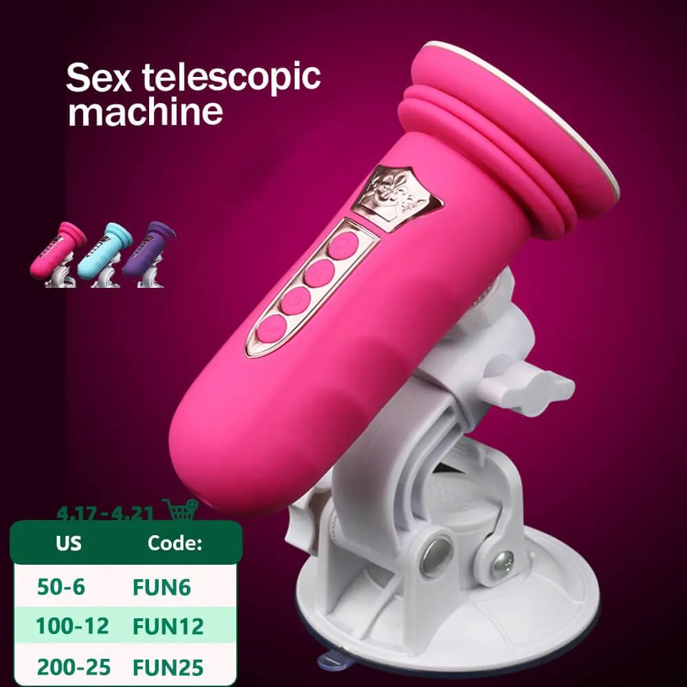 Produits Automatic Sex Machine piédestal pour le gode Vibrateur Les femmes adorent la poussée de la masturbation rétractable Pumping Pumping pistolet Toys