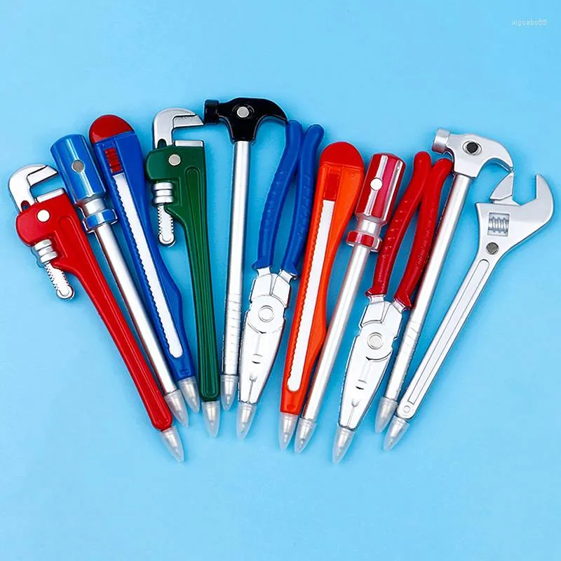 Piece Personality Hardware Tools Korean Stationery Creative Ball Point Pens Quality Pen Caneta Hammer Utility Writing