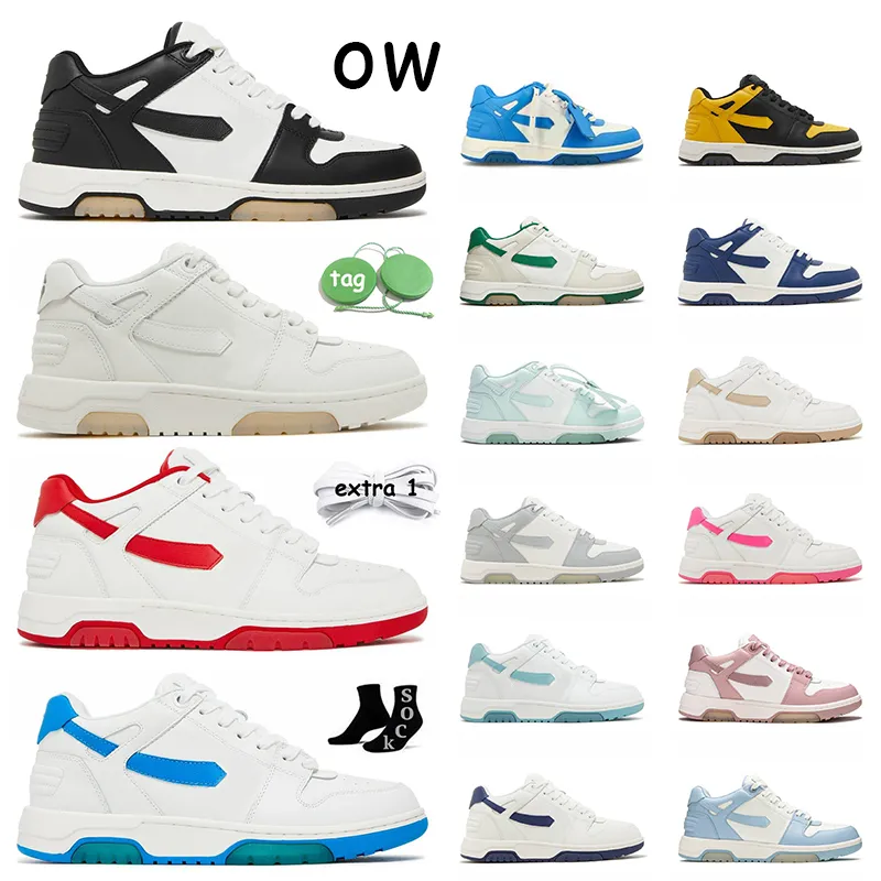 Off White Out Of Office Sneaker Low Tops For Walking Designer Shoes Vintage Leather Platform Sneakers Scarpe per uomini e donne