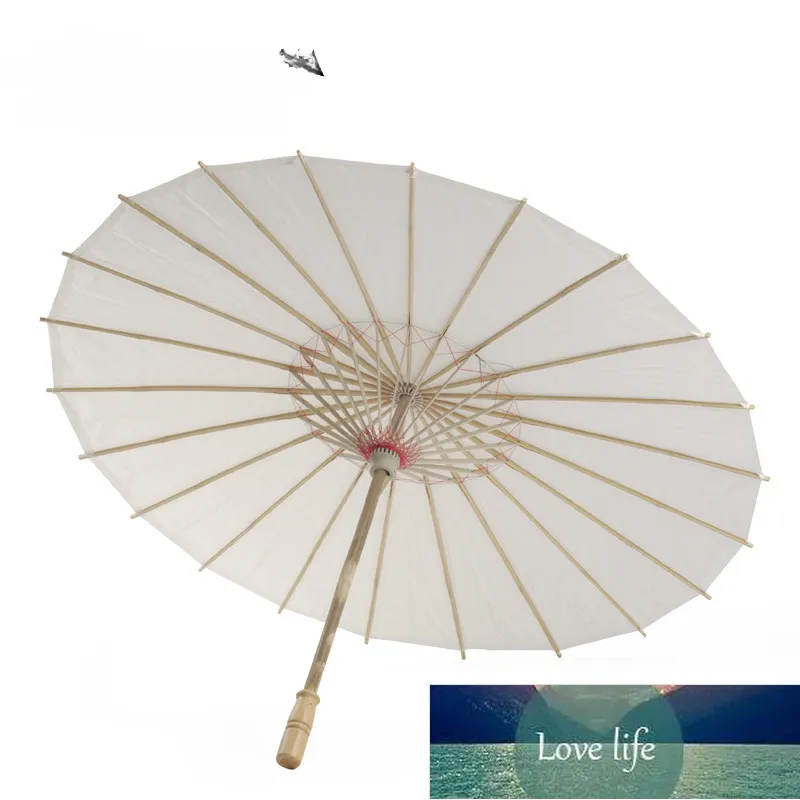 Quality Celebration Decoration Bamboo Edge Craft Paper Umbrella Diy Handmade Painting Blank Paper Umbrella Ancient Chinese Style Umbrella Decorative Umbrella