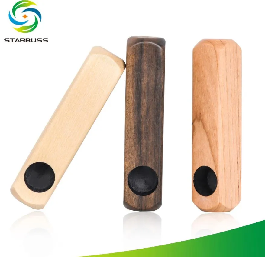 Cachimbos Cachimbo de madeira integrado com três cores disponíveis, novo conjunto portátil para fumar