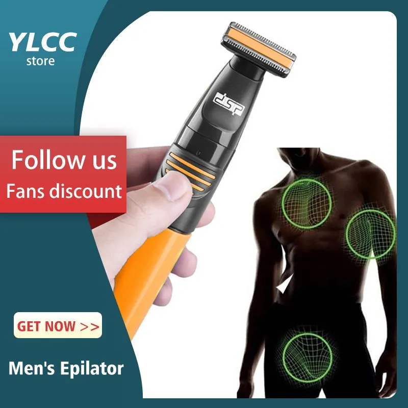 Épilateurs Rasoir électrique pour hommes Tondeuse à barbe rechargeable Rasoir étanche Tondeuse professionnelle pour les zones sensibles du corps