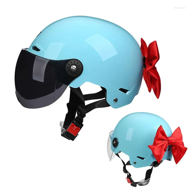 Casques De moto demi Casque rétro Vintage Casque Rbike femmes sécurité Crash trajet Cascos Scooter cyclomoteurs Capacete De