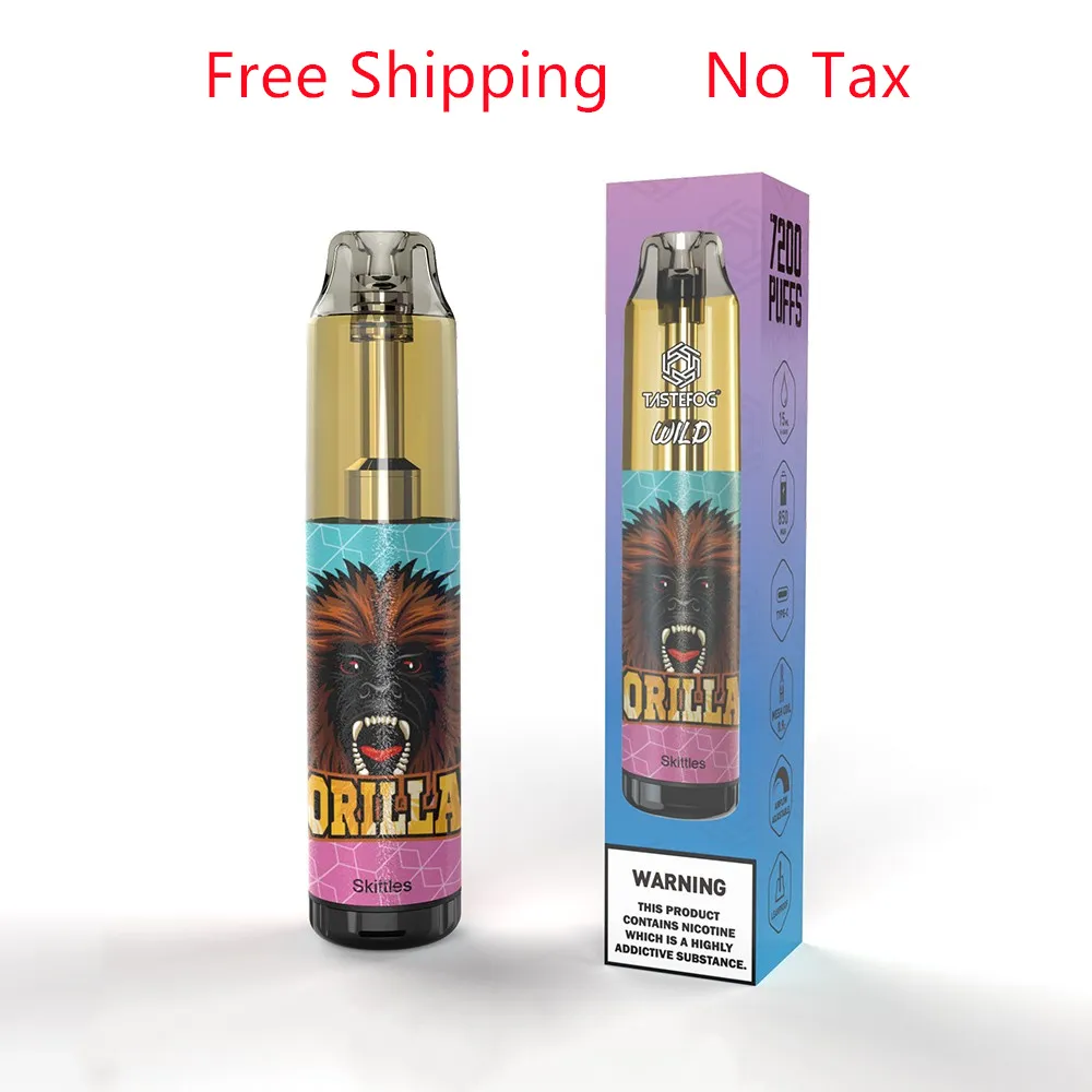 High Quality Disposable Vape 7000 Puffs Tastefog Wild 2% Electronic Cigarette With 10 Flavors Fast Delivery