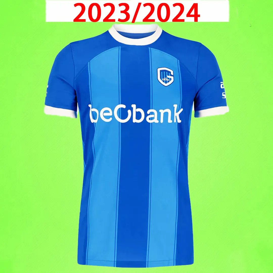 2023 2024 K.R.C. Genk Soccer Jerseys Ally Samatta 23 24 Nicolas Castro Bryan Heynen Home Blue Football Dorts Mens Kids Kit Training efort