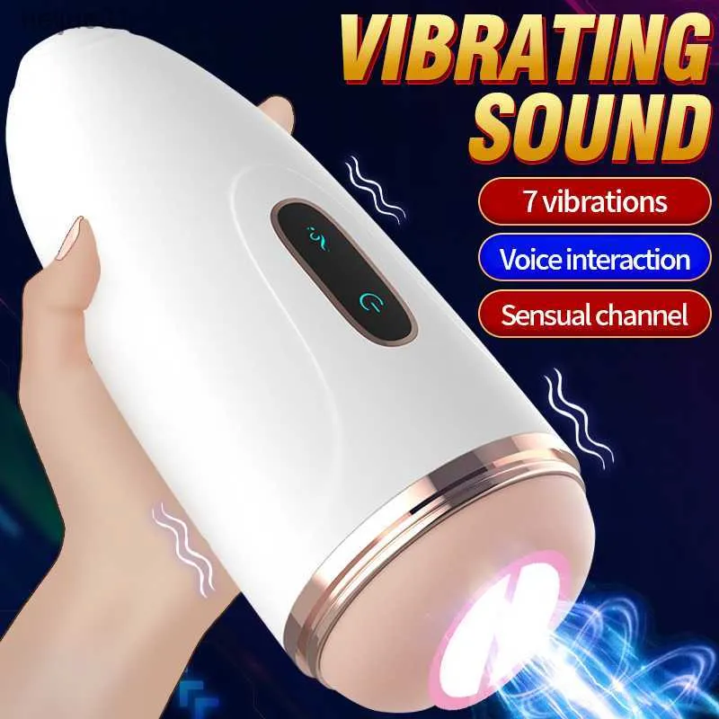 Automatic Blowjob Masturbators For Men Vibration Pocket Pussy Adult Vaginator Endurance Exercise Masturbation Male Sex Toys 18 L230518