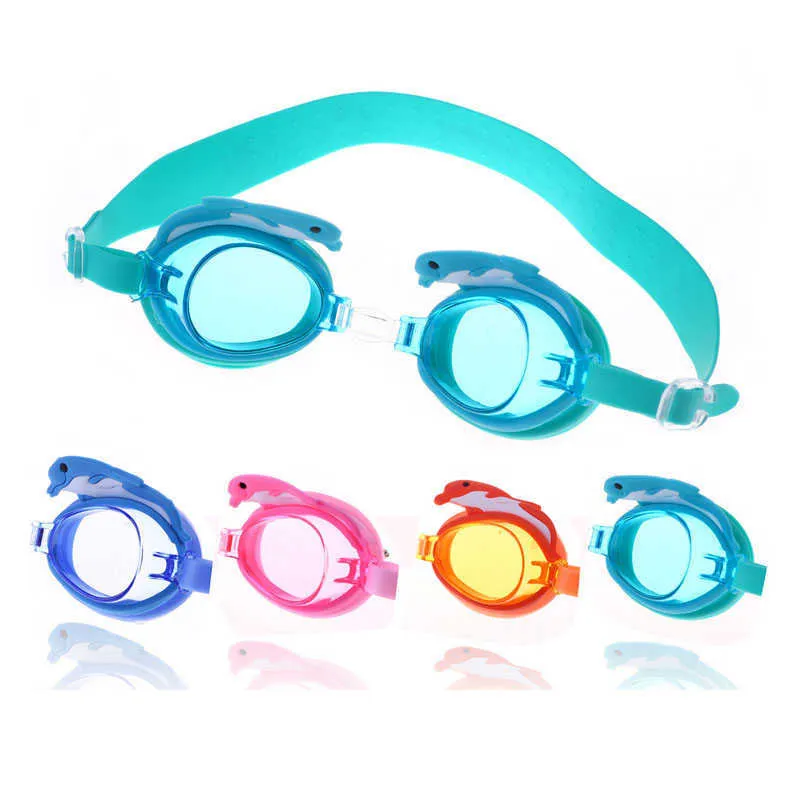 Zwembril anti-condens kinderen dolfijn zwemmen cartoon siliconen arena waterdichte bril schattig P230601