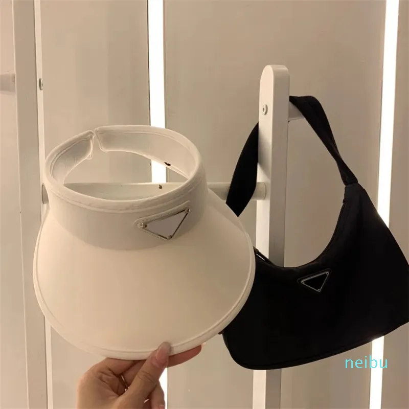 Gros Cool visières chapeau femmes été loisirs sports crème solaire vide haut chapeau paille coton débit mode tendance designer visière