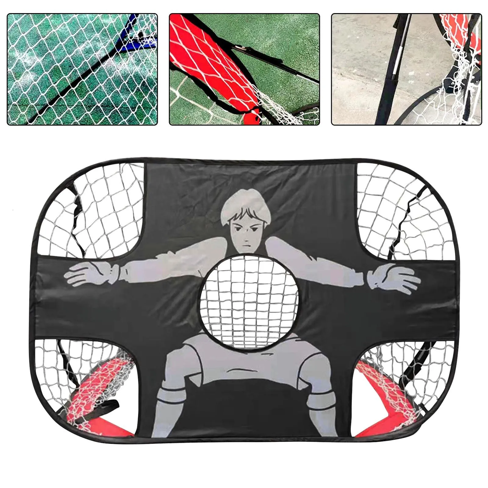 Ballen 2 In 1 Draagbare Opvouwbare Mini Opvouwbare Voetbal Doel Kinderen Voetbal Doel Net Training Indoor Outdoor Verplaatsbaar Training Speelgoed 230531