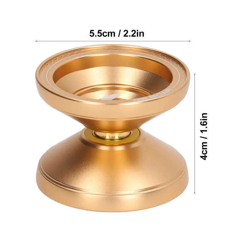 Yoyo Aluminium YoYo Ball Professionele niet-reagerende YoYo Gouden YoYo met vervangende string