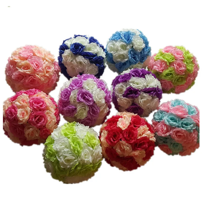 Decorative Flowers Artificial Flower Ball for Centerpieces Wedding Party Decorations Fake Flowers for Bouquets Home Decor Festival Items
