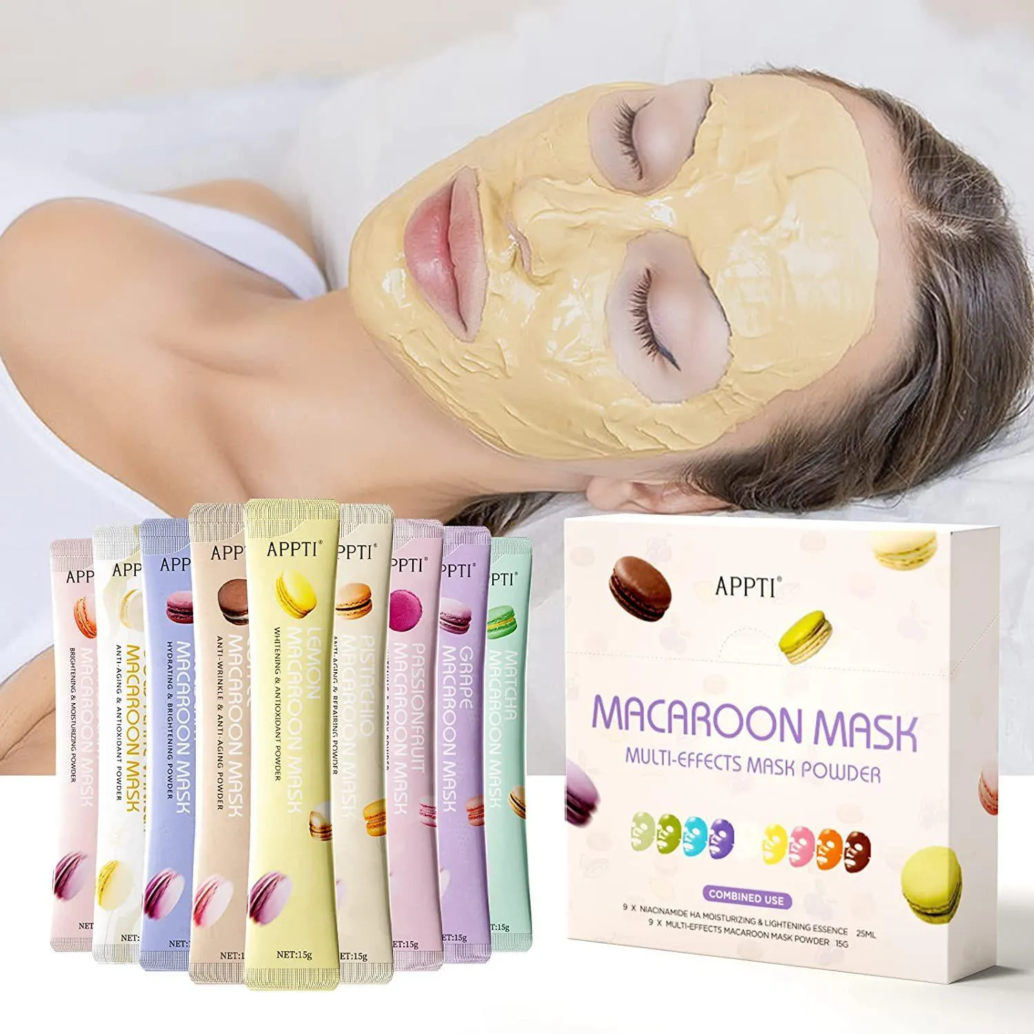 Devices 18pcs Soft Spa Hydro Jelly Mask Powder Antiaging Brightening Peel Off Diy Facial Mask Crystal Flower Petal Aron Mask Powder