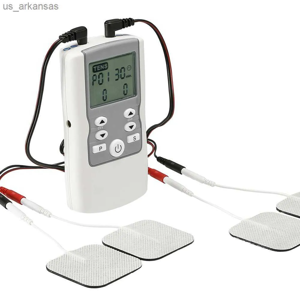 28 modos EMS Estimulador de terapia muscular elétrica Unidade de dezenas Máquina Meridian Fisioterapia Pulso Abdominal Próstata Massageador corporal L230523