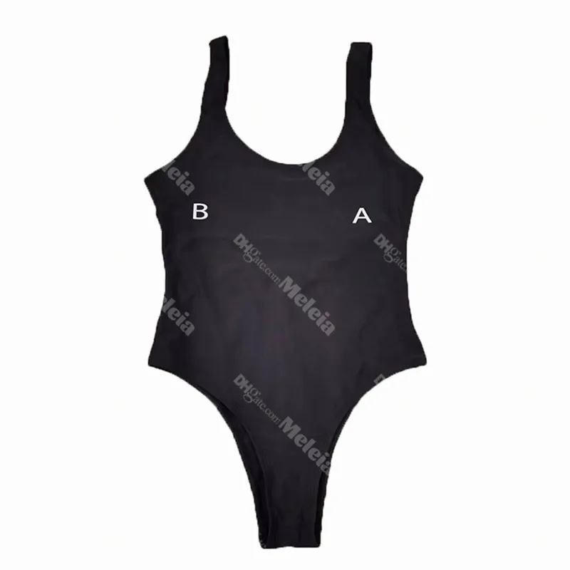 Stampa di marca Costumi da bagno da donna Bikini Lettera Costumi da bagno Costumi da bagno da donna a vita alta Bikini da donna senza schienale sexy