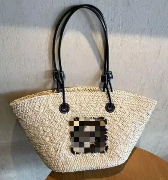 Straw Messenger Bags Large Capacity Beach Tote for Women Summer Style