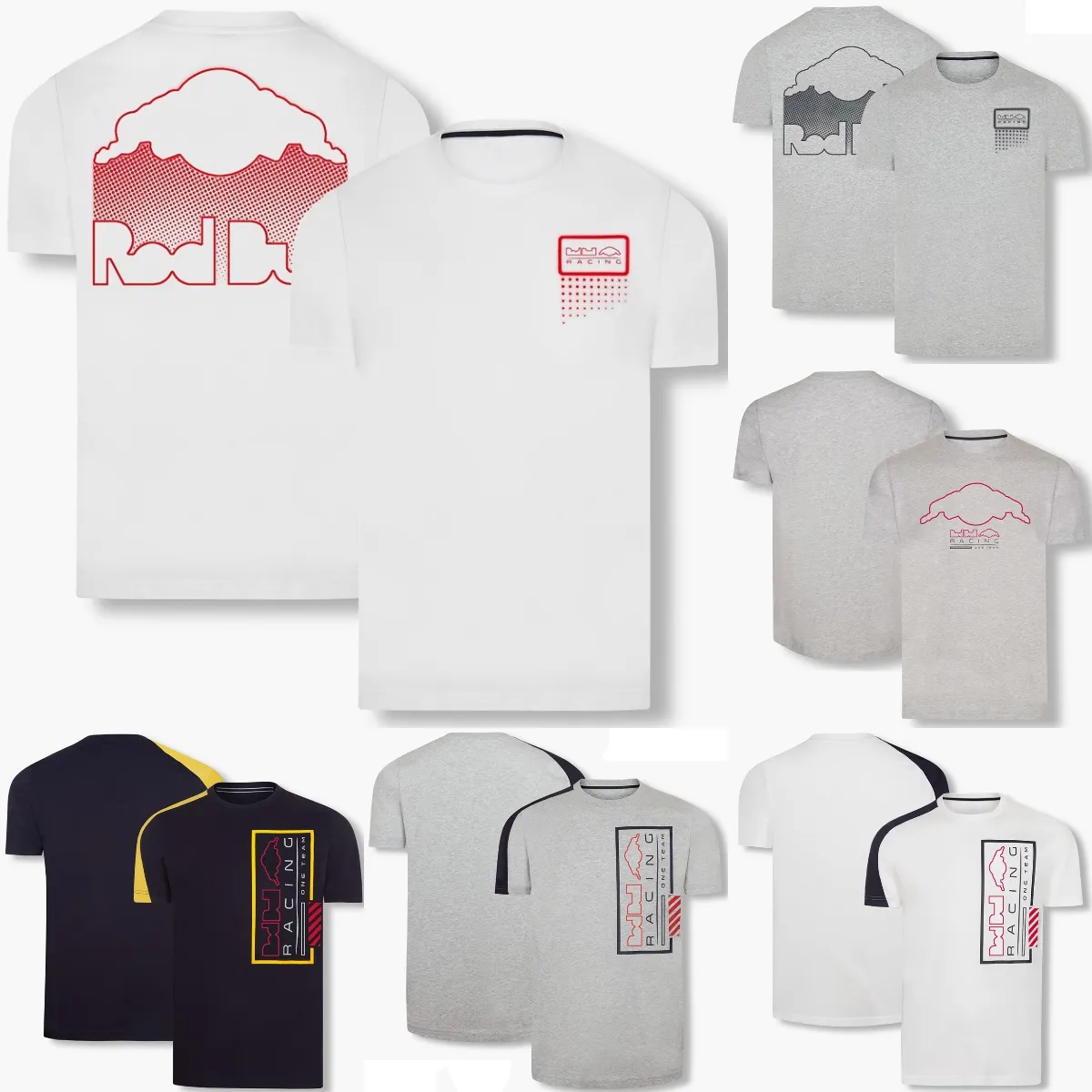 2023 Ny F1 T-shirt Formel 1 Racing Suit T-shirts Bilfans överdimensionerade t-shirts Kort ärm Summer Outdoor Motocross Jersey Mens Top