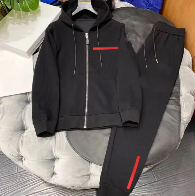 디자이너 남자 재킷 세트 tracksuit 까마귀 점퍼 정장 망 tracksuit 테리 봄 가을 outwears 코트 두 조각 세트 M-5XL