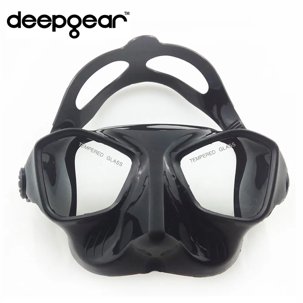 Diving Masks DEEPGEAR Ultra Low Volume Spear Fishing Mask Black Silicone  Freediving Mask Top Spear Fishing And Diving Gear Temperature Scuba Mask  230531 From Men05, $14.77
