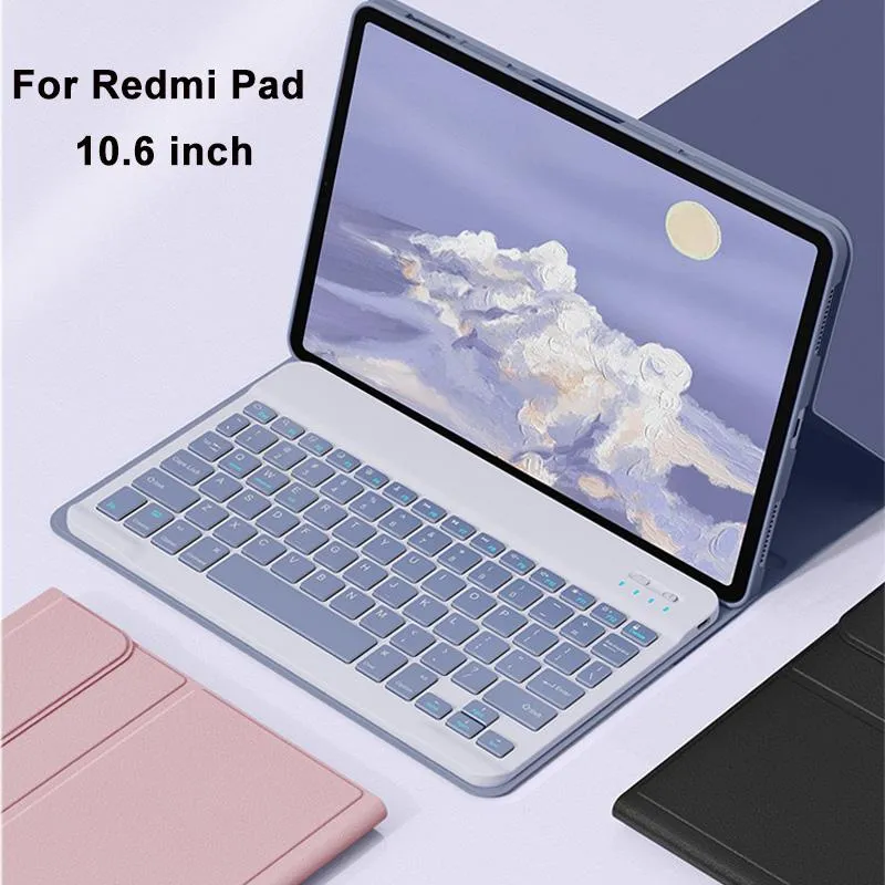 Case For Xiaomi Redmi Pad keyboard Tablet Case 2022 PU Leather TriFolding Stand Magnetic Flip Stand for Xiaomi Redmi Pad Case Cover