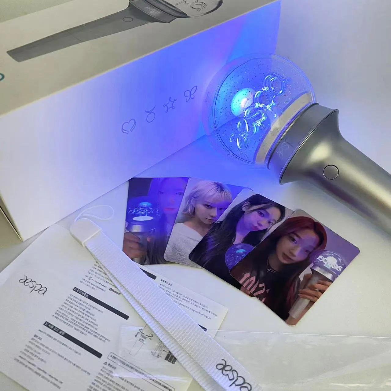 LED KPOP Lightstick For Aespa Fans 2024 Concert Hand Lamp